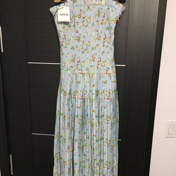 AMUR Hiyori Strapless Ruched Maxi Dress,Brand new 00 - Picture 7 of 16